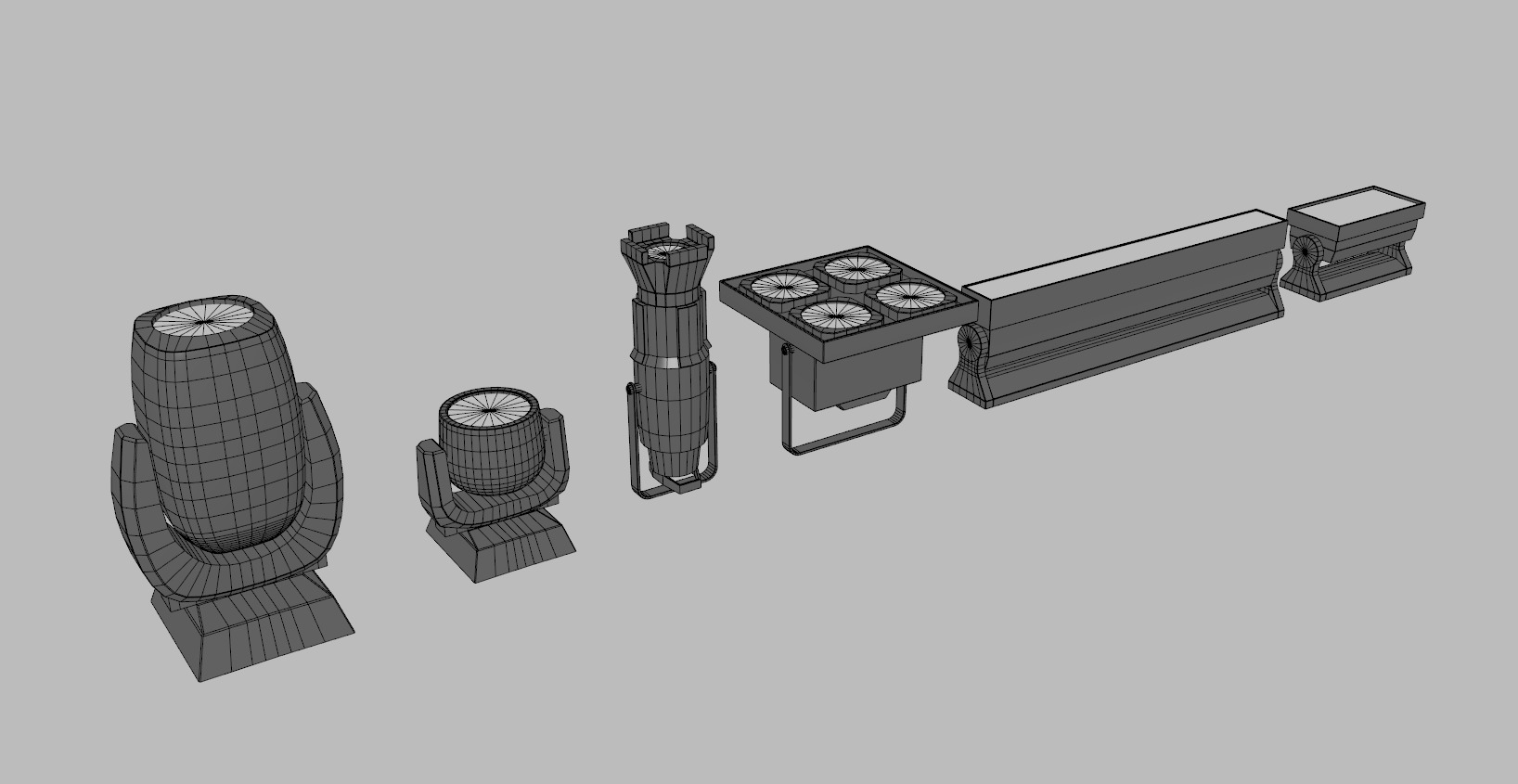 Stage Lights 3D model_10