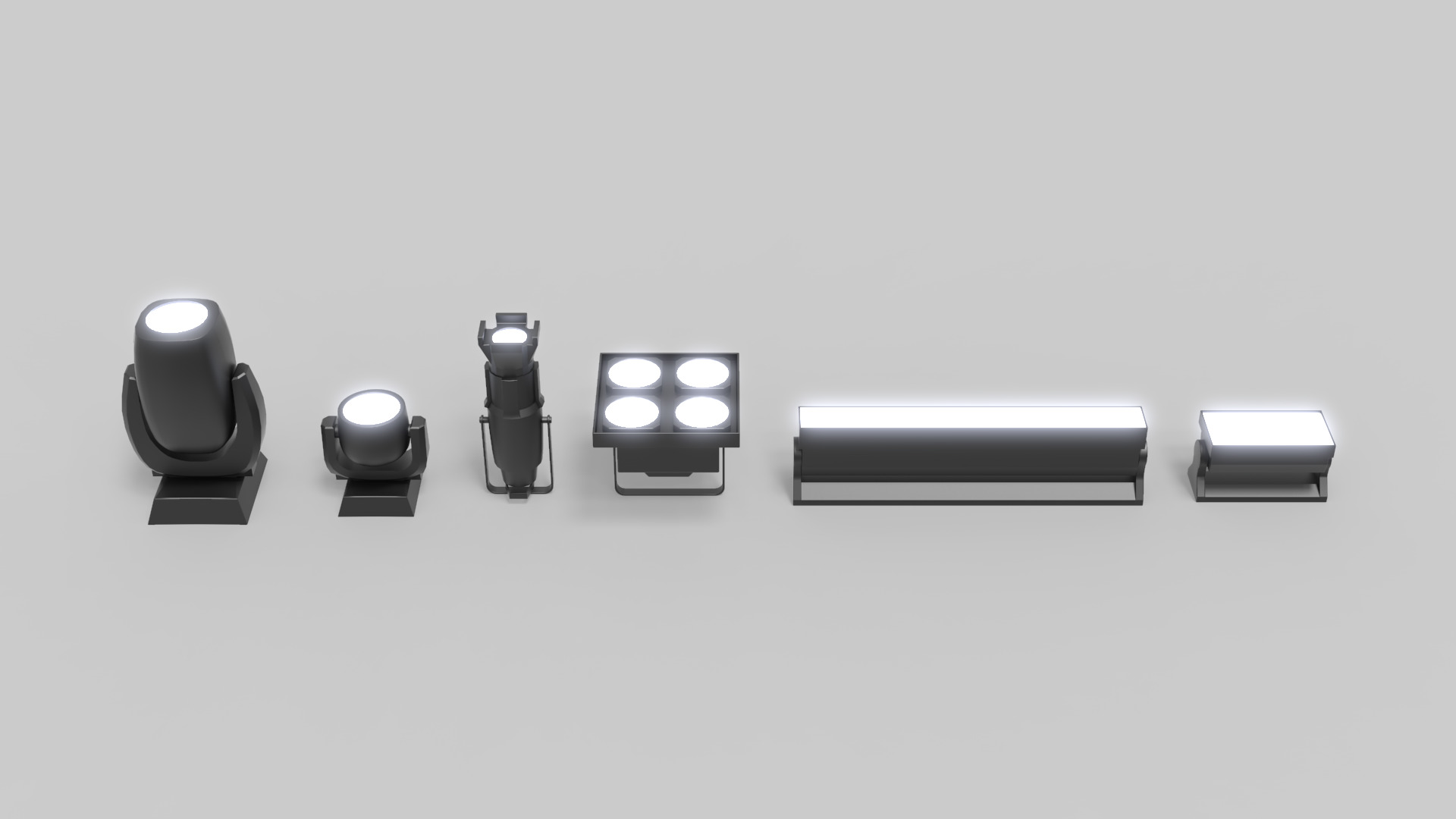 Stage Lights 3D model_4