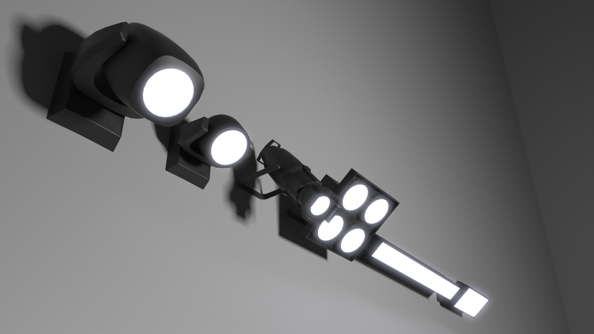 Stage Lights 3D model_1