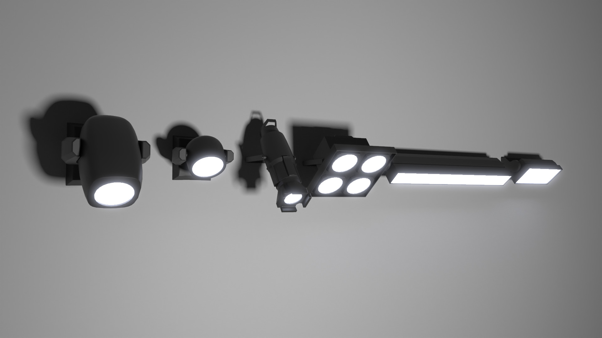 Stage Lights 3D model_2