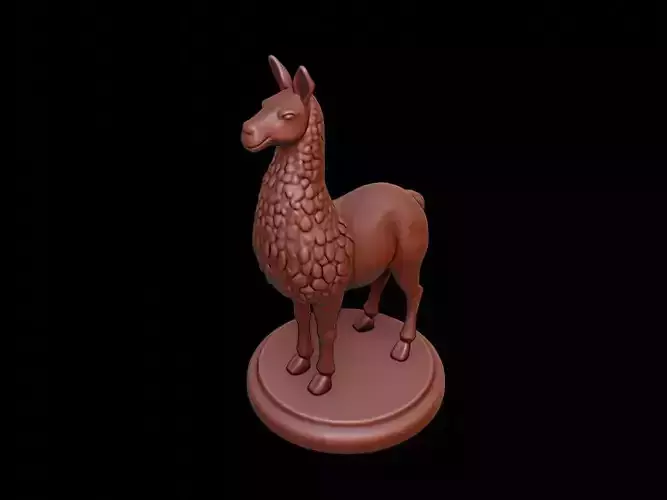 Llama Figure Printable 3D print model