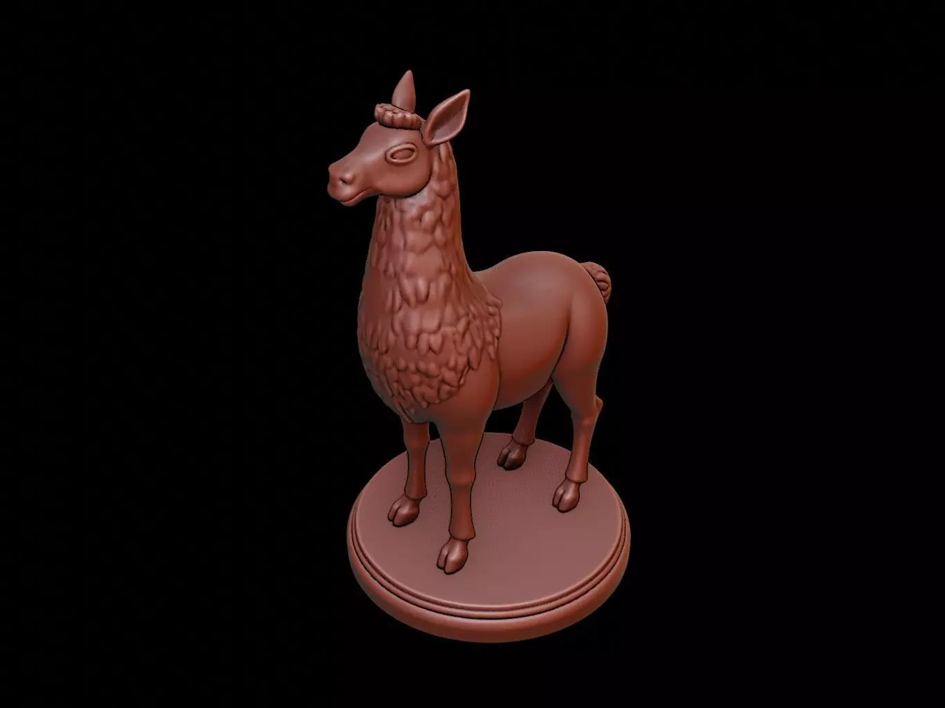 Llama Figure Printable 3D print model_0