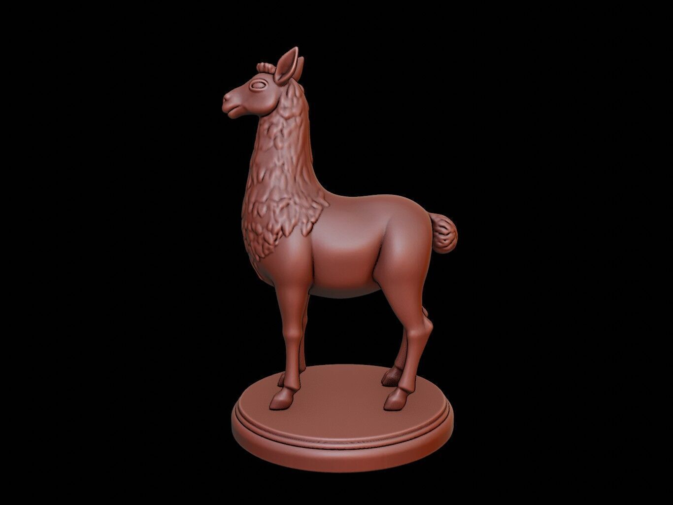 Llama Figure Printable 3D print model_2