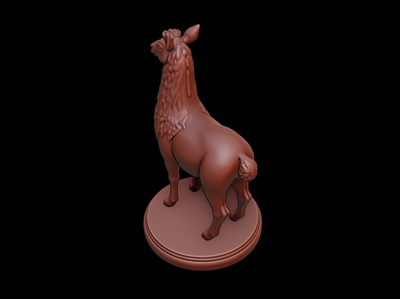 Llama Figure Printable 3D print model_1