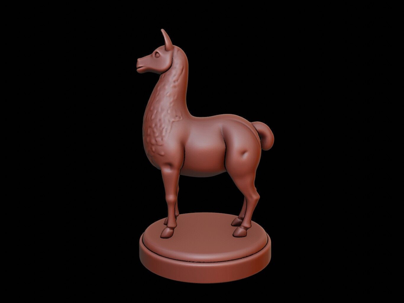 Llama Figure Printable 3D print model_2