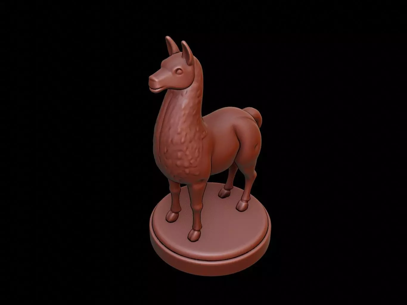 Llama Figure Printable 3D print model_0