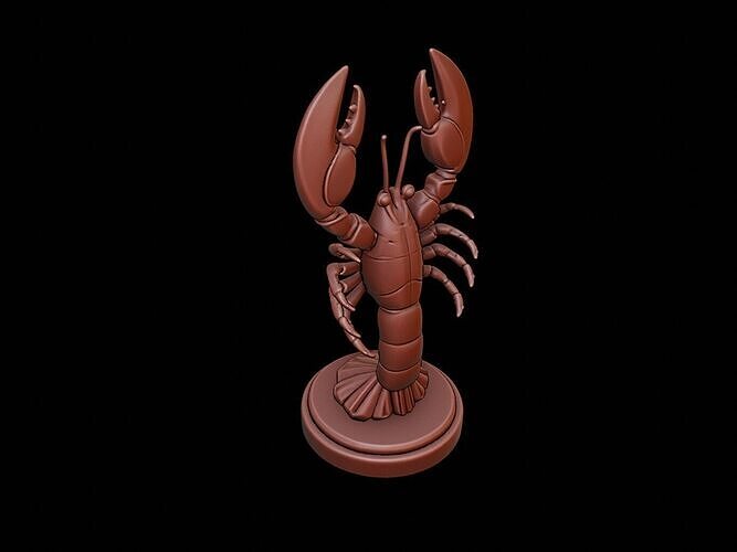 Lobster Figure Printable 3D print model