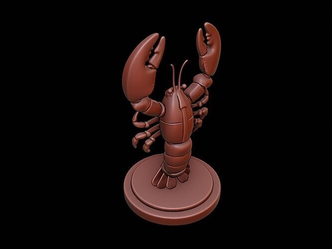 Lobster Figure Printable 3D print model