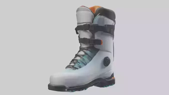 Cartoon Ski Boot model 3D model