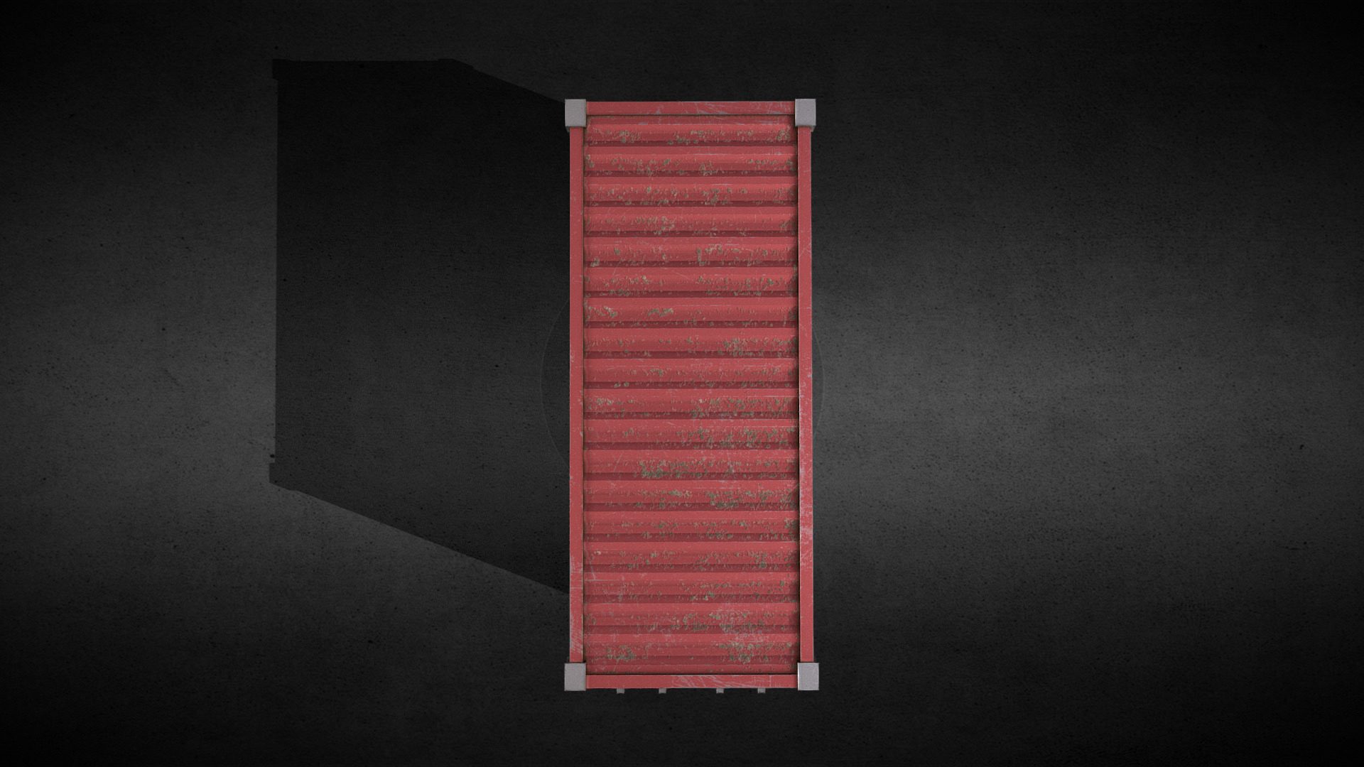 53ft Shipping Container that is Game Ready Low-poly 3D model_3