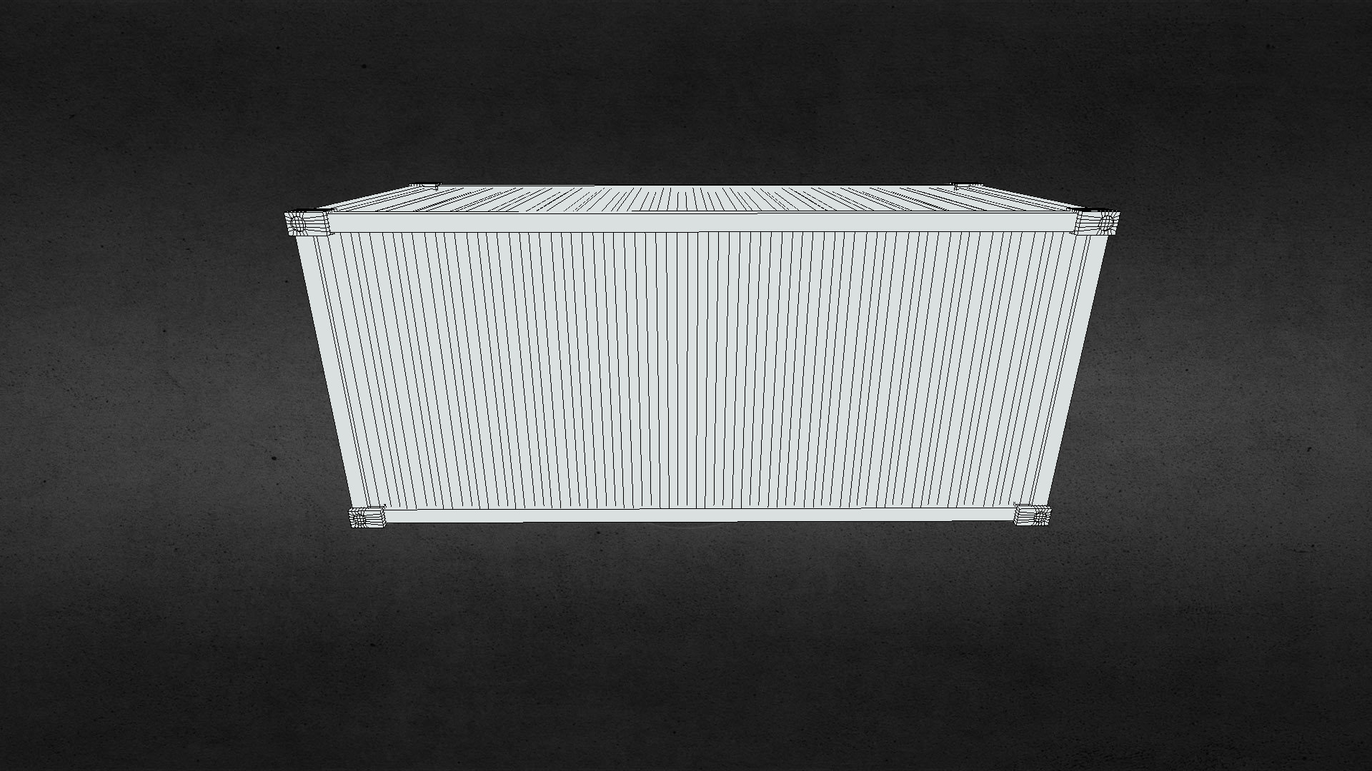 53ft Shipping Container that is Game Ready Low-poly 3D model_5