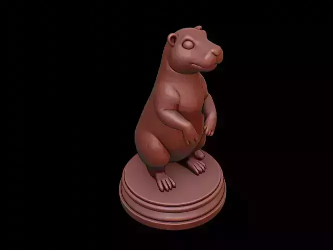 Muskrat Figure Printable