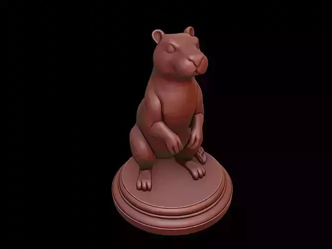 Muskrat Figure Printable