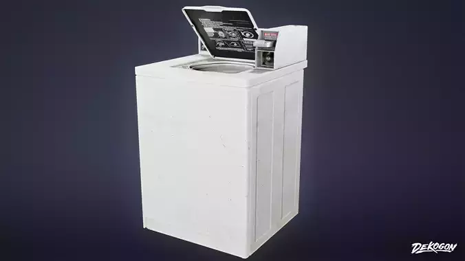 LAUNDROMAT - Washing Machine 07 - LOW POLY AND NANITE