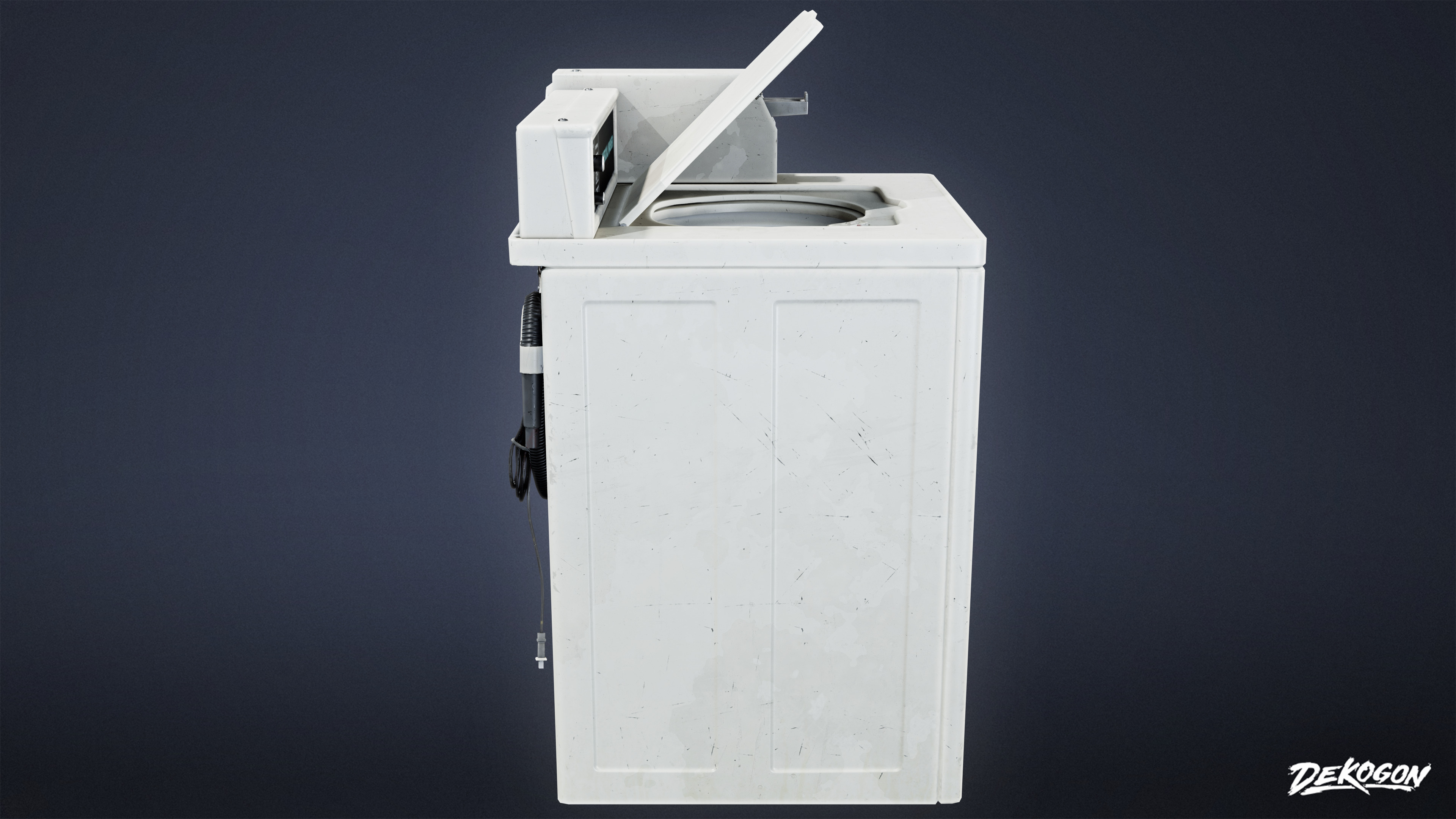 LAUNDROMAT - Washing Machine 07 - LOW POLY AND NANITE Low-poly 3D model_2