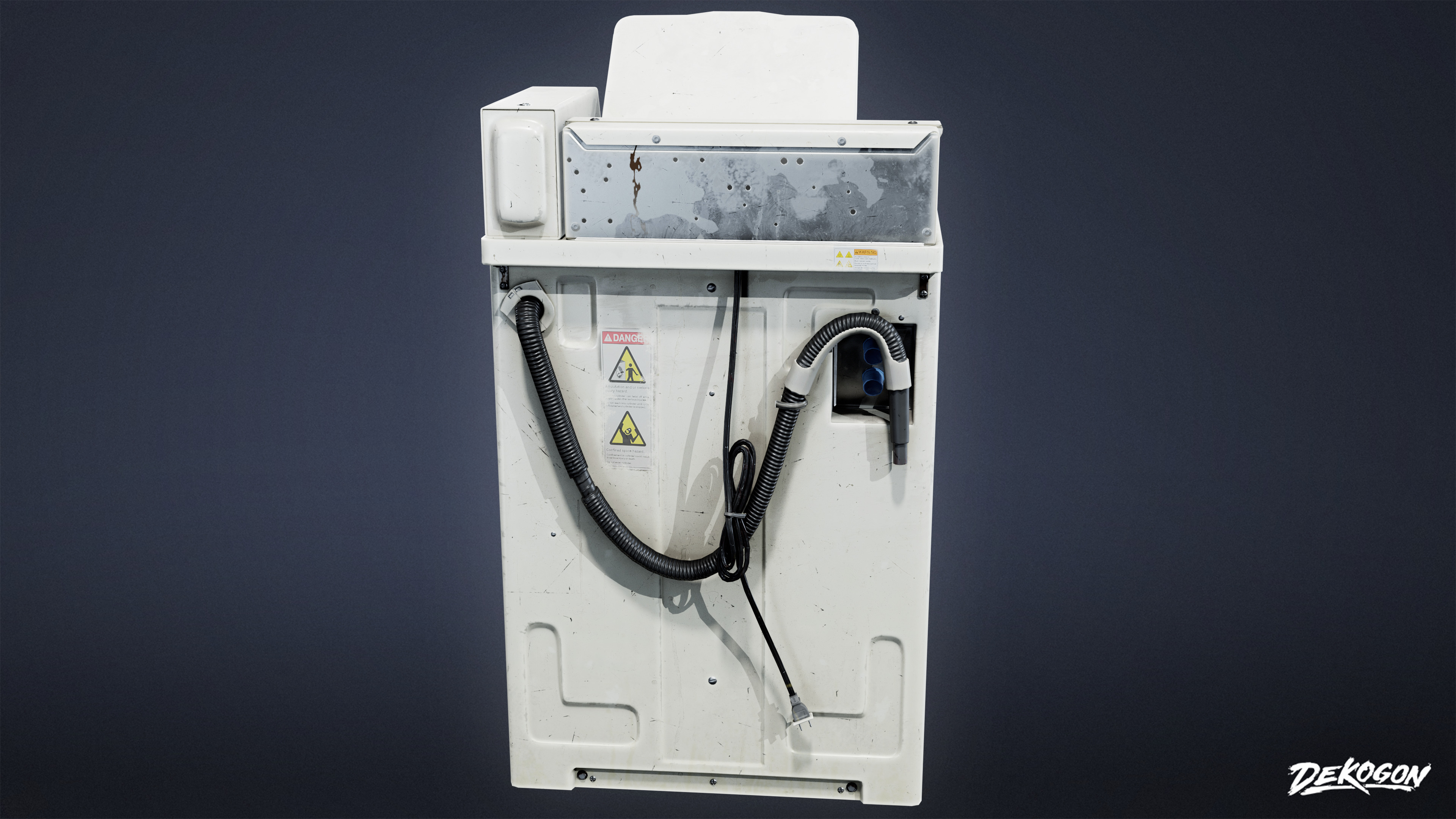 LAUNDROMAT - Washing Machine 07 - LOW POLY AND NANITE Low-poly 3D model_3