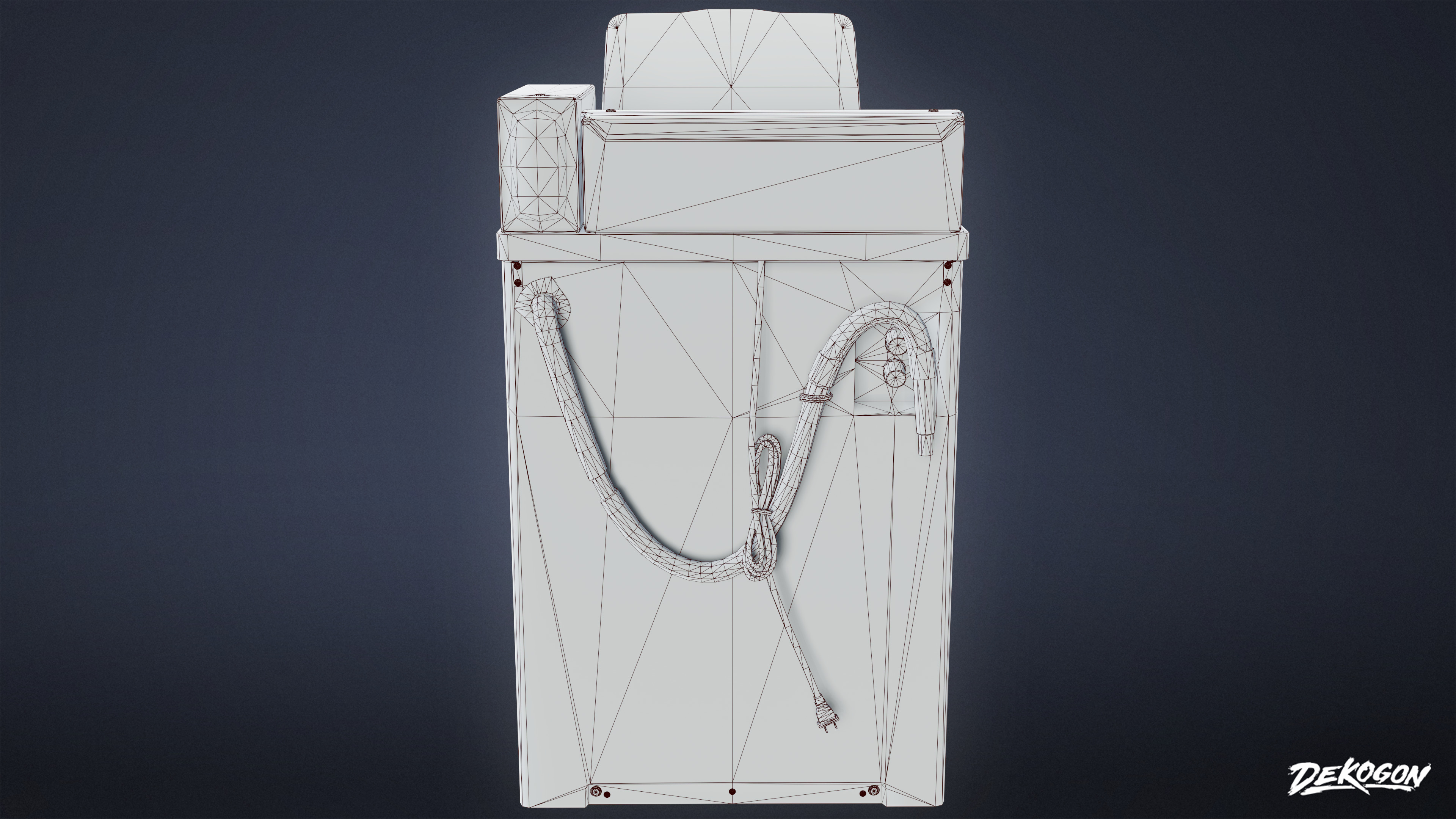 LAUNDROMAT - Washing Machine 07 - LOW POLY AND NANITE Low-poly 3D model_9