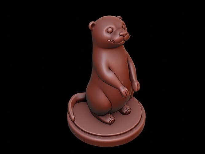 Otter Figure Printable 3D print model