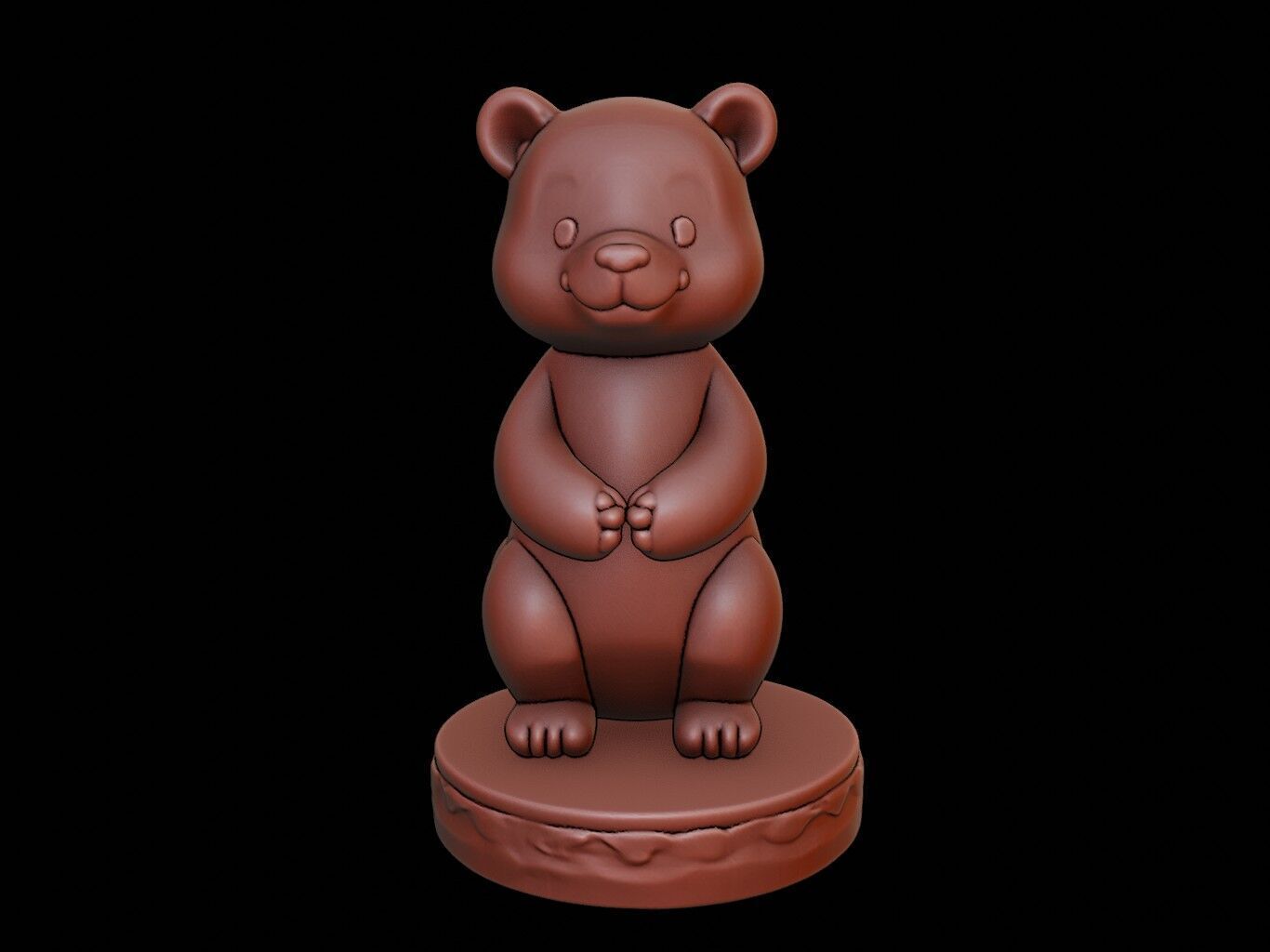 Panda Figure Printable 3D print model_2