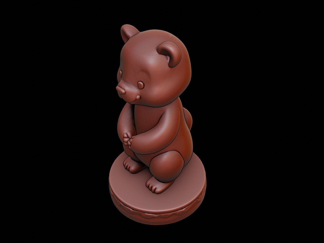 Panda Figure Printable 3D print model_1