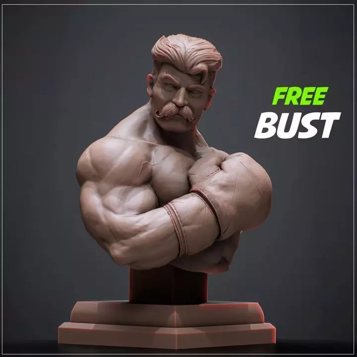 pugilist Free 3D print model