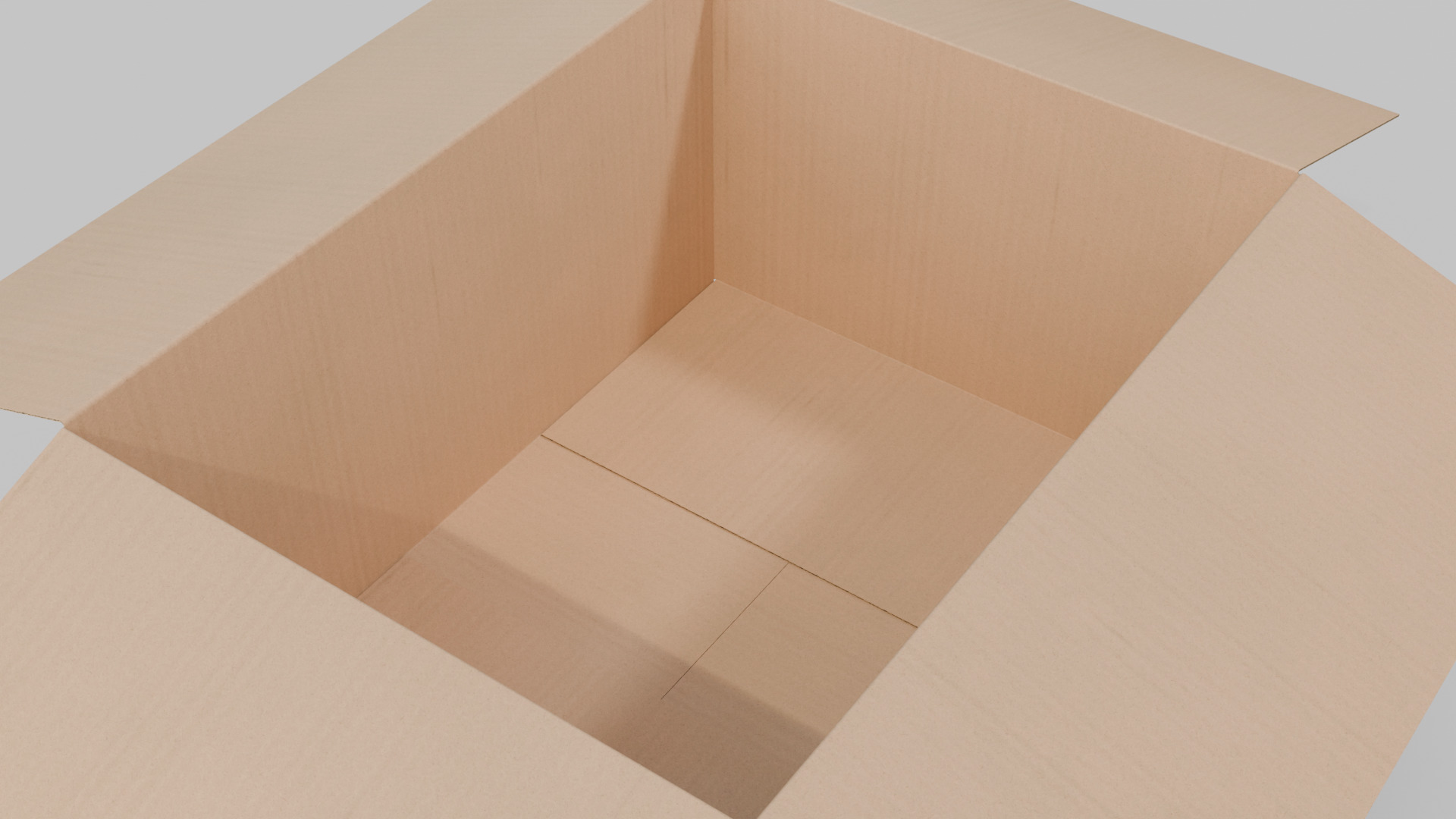 Rectangular Cardboard Box - Rigged and Fully Customizable Low-poly 3D model_10