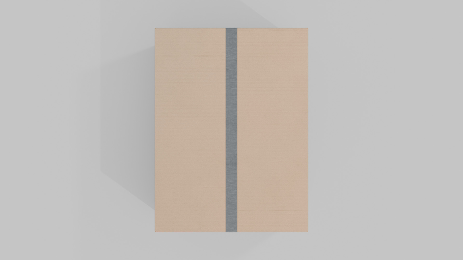 Rectangular Cardboard Box - Rigged and Fully Customizable Low-poly 3D model_4