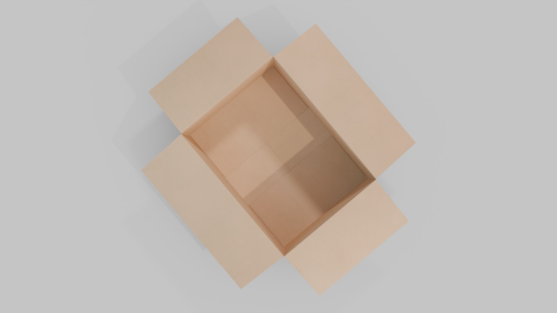 Rectangular Cardboard Box - Rigged and Fully Customizable Low-poly 3D model_9