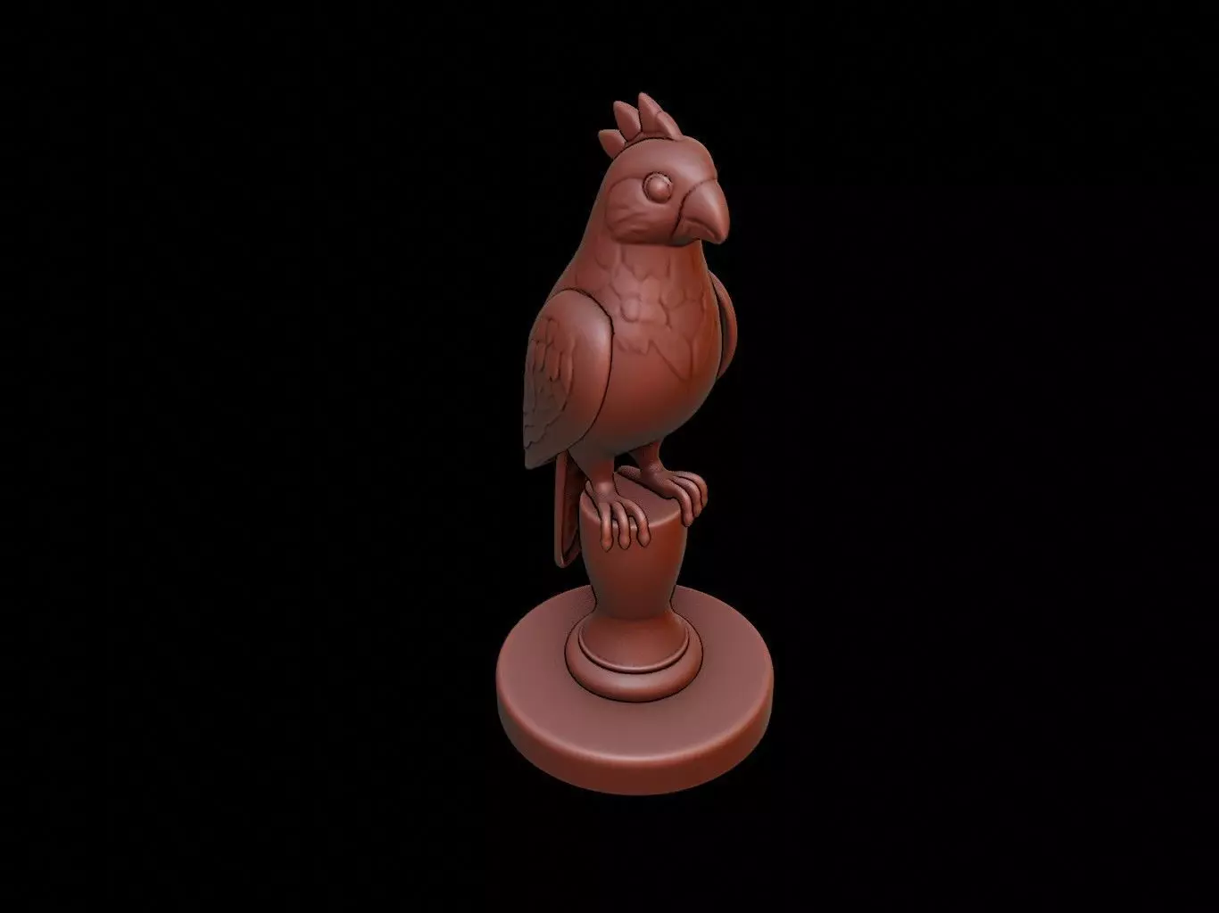 Parrot Figure Printable 3D print model_0