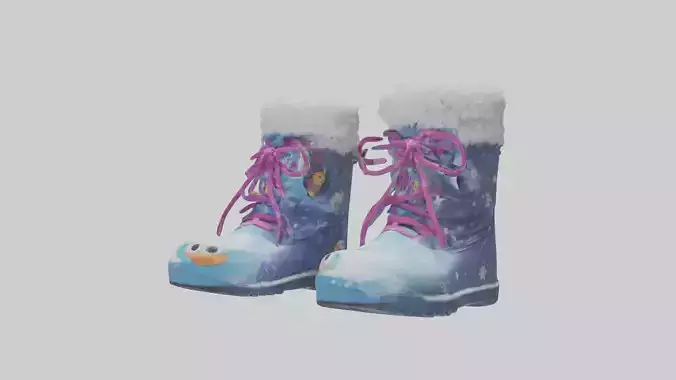 Cartoon Snow Boots model 3D model