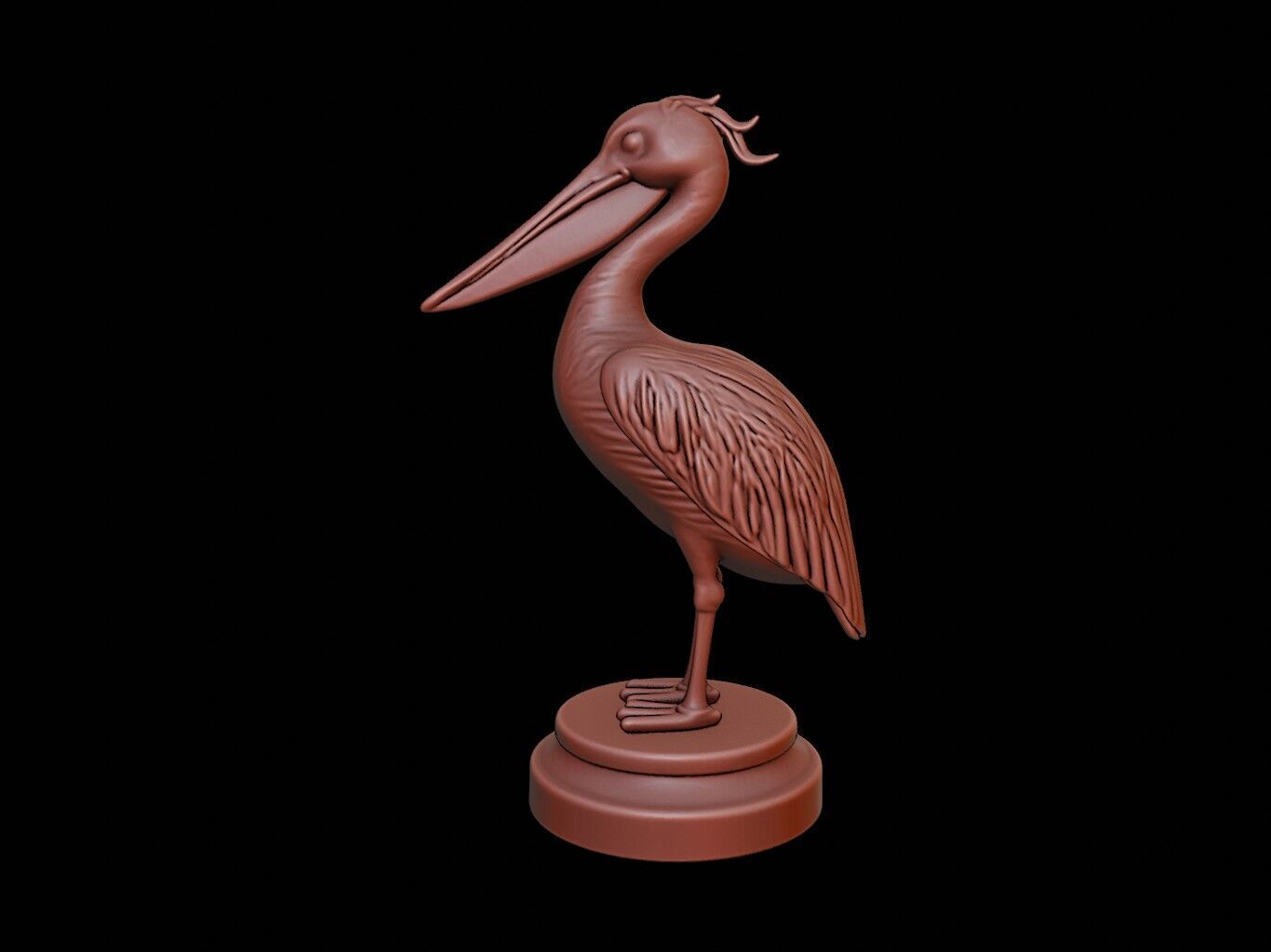 Pelican Figure Printable 3D print model_2