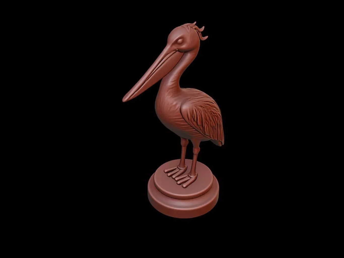 Pelican Figure Printable 3D print model_0