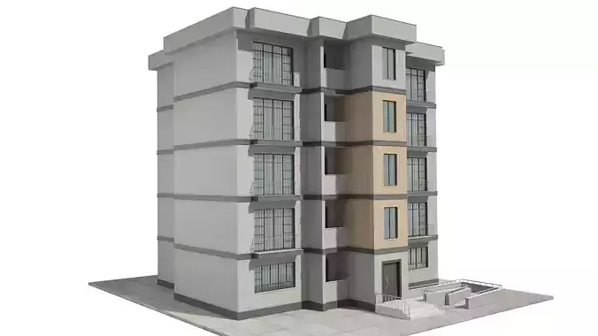 Apartment Building with Interior