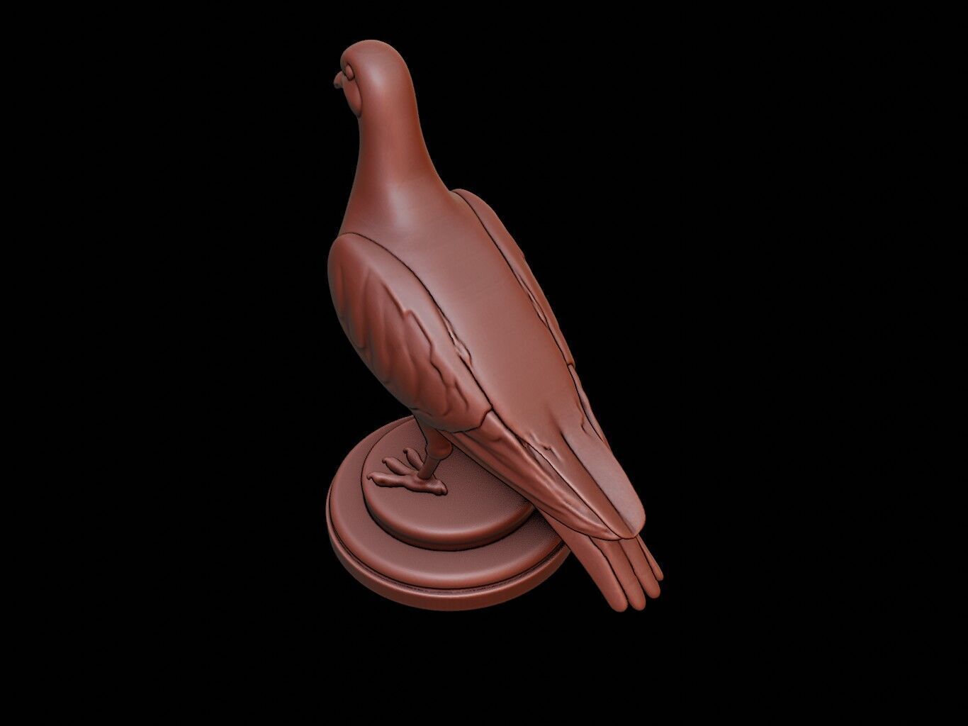 Pigeon Figure Printable 3D print model_1