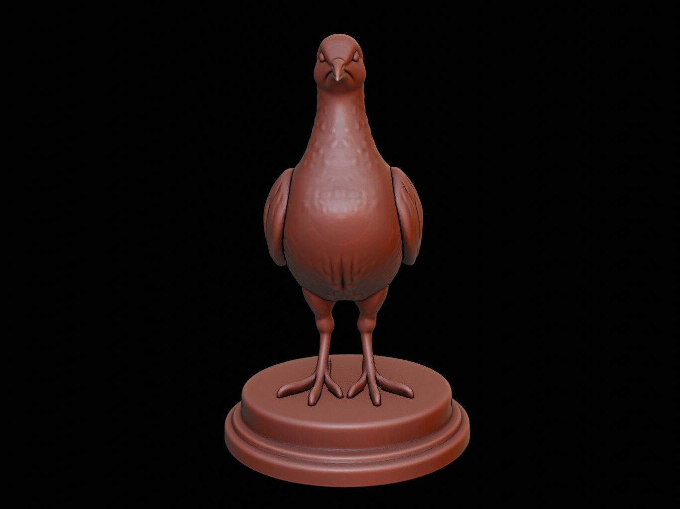 Pigeon Figure Printable 3D print model_2