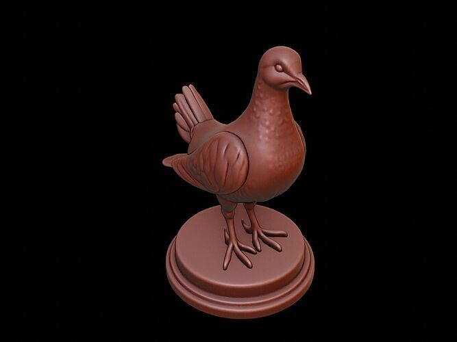 Pigeon Figure Printable 3D print model