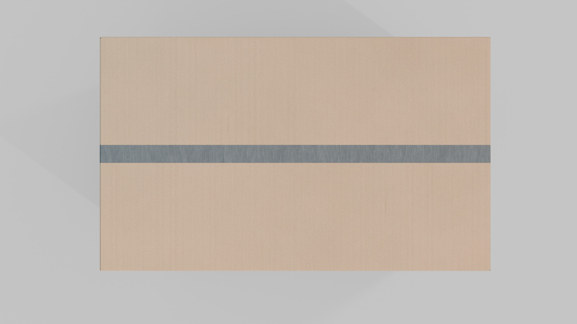 Rectangular Deep Cardboard Box - Rigged and Fully Customizable Low-poly 3D model_4