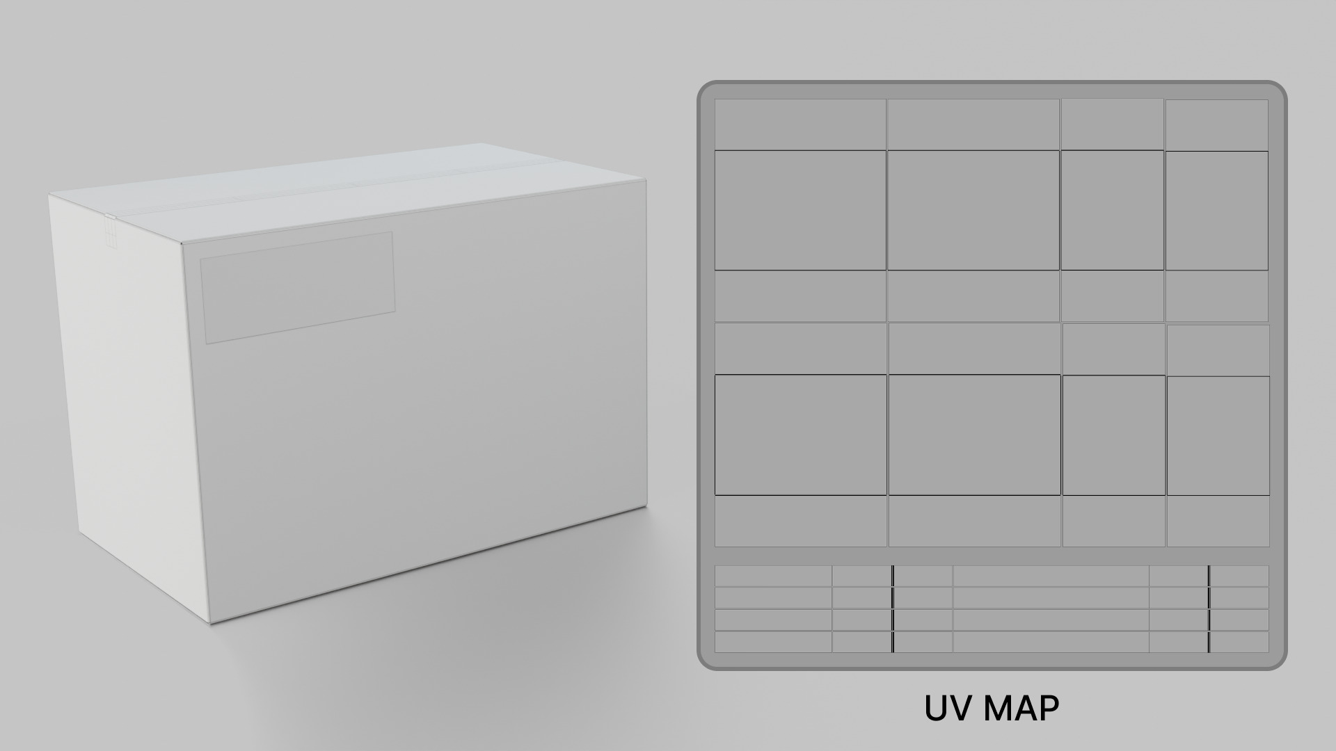 Rectangular Deep Cardboard Box - Rigged and Fully Customizable Low-poly 3D model_16