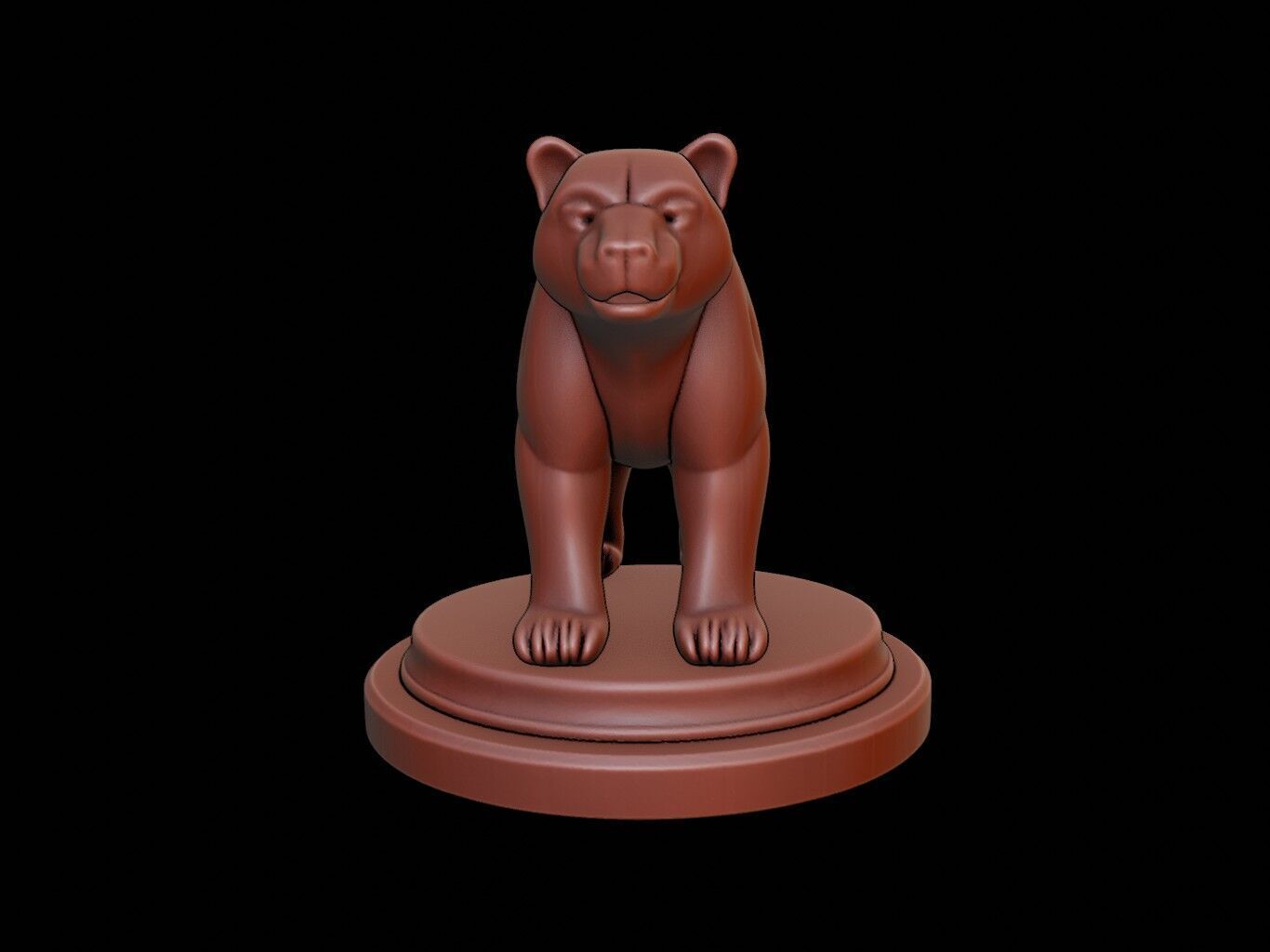 Polar Bear Figure Printable 3D print model_2