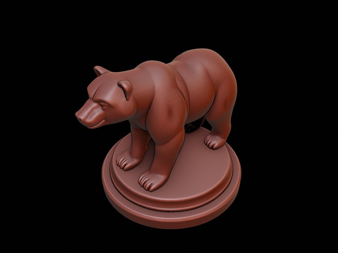 Polar Bear Figure Printable 3D print model_1
