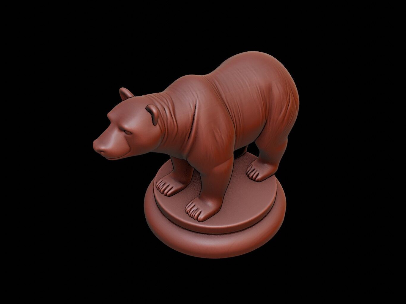 Polar Bear Figure Printable 3D print model_1