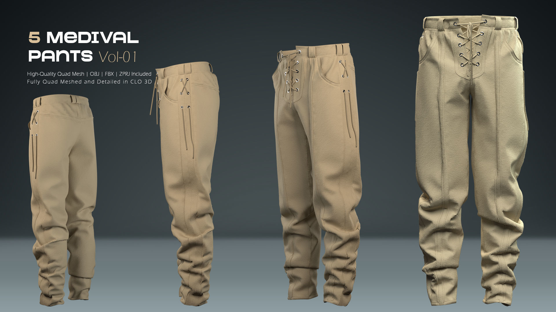 5 Medival Pants Collection Vol 01 _3