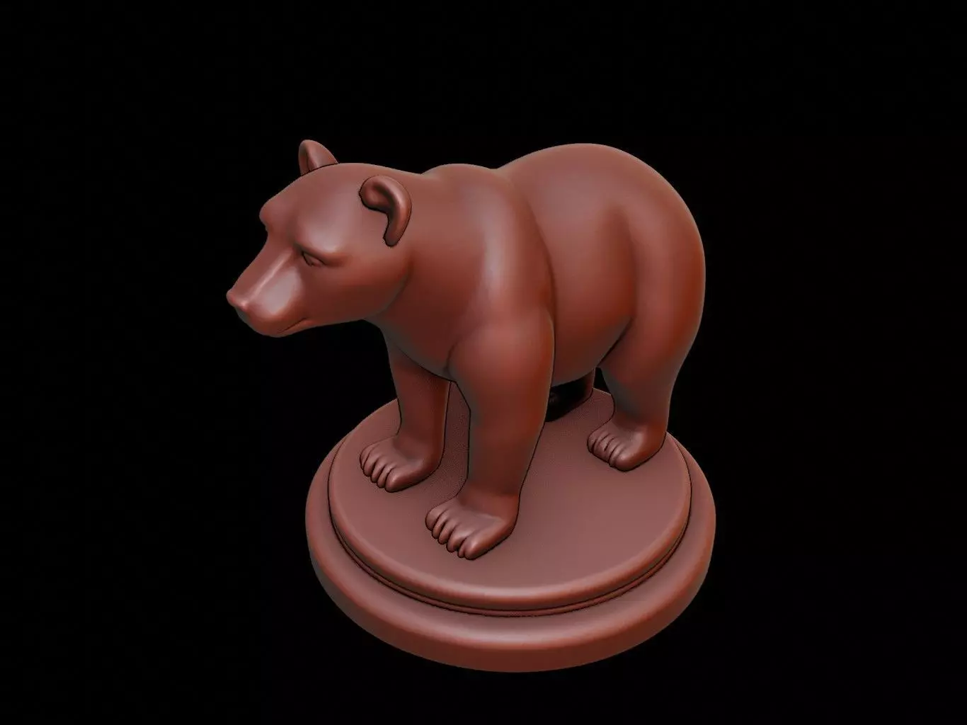 Polar Bear Figure Printable 3D print model_0