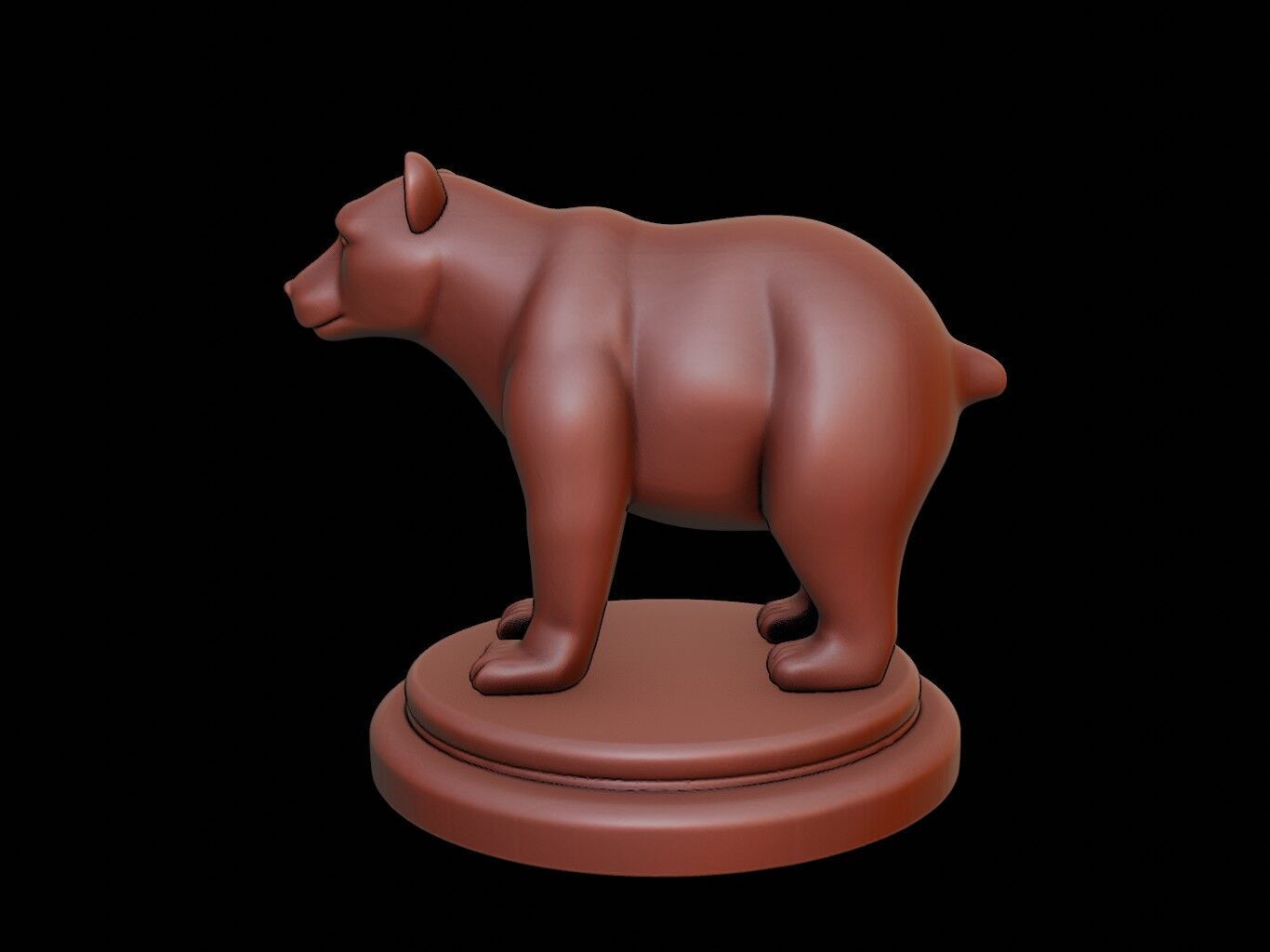 Polar Bear Figure Printable 3D print model_2