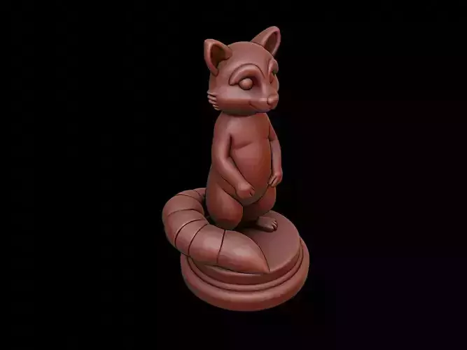 Raccoon Figure Printable
