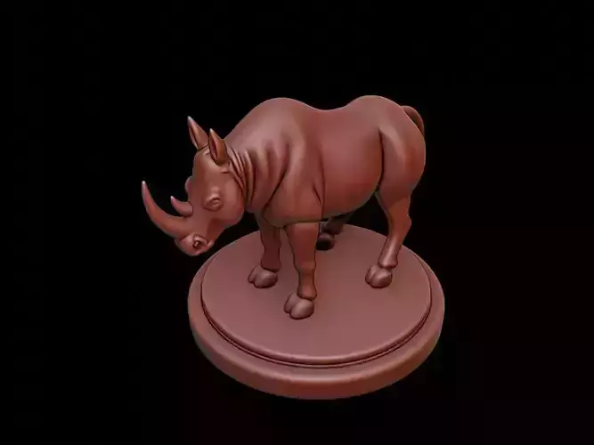 Rhinoceros Figure Printable
