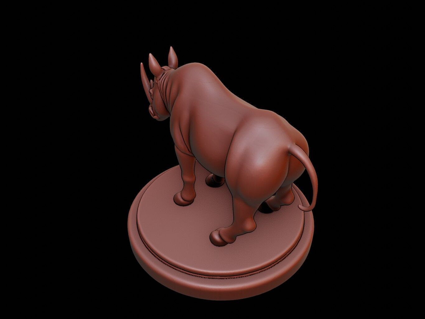 Rhinoceros Figure Printable 3D print model_1