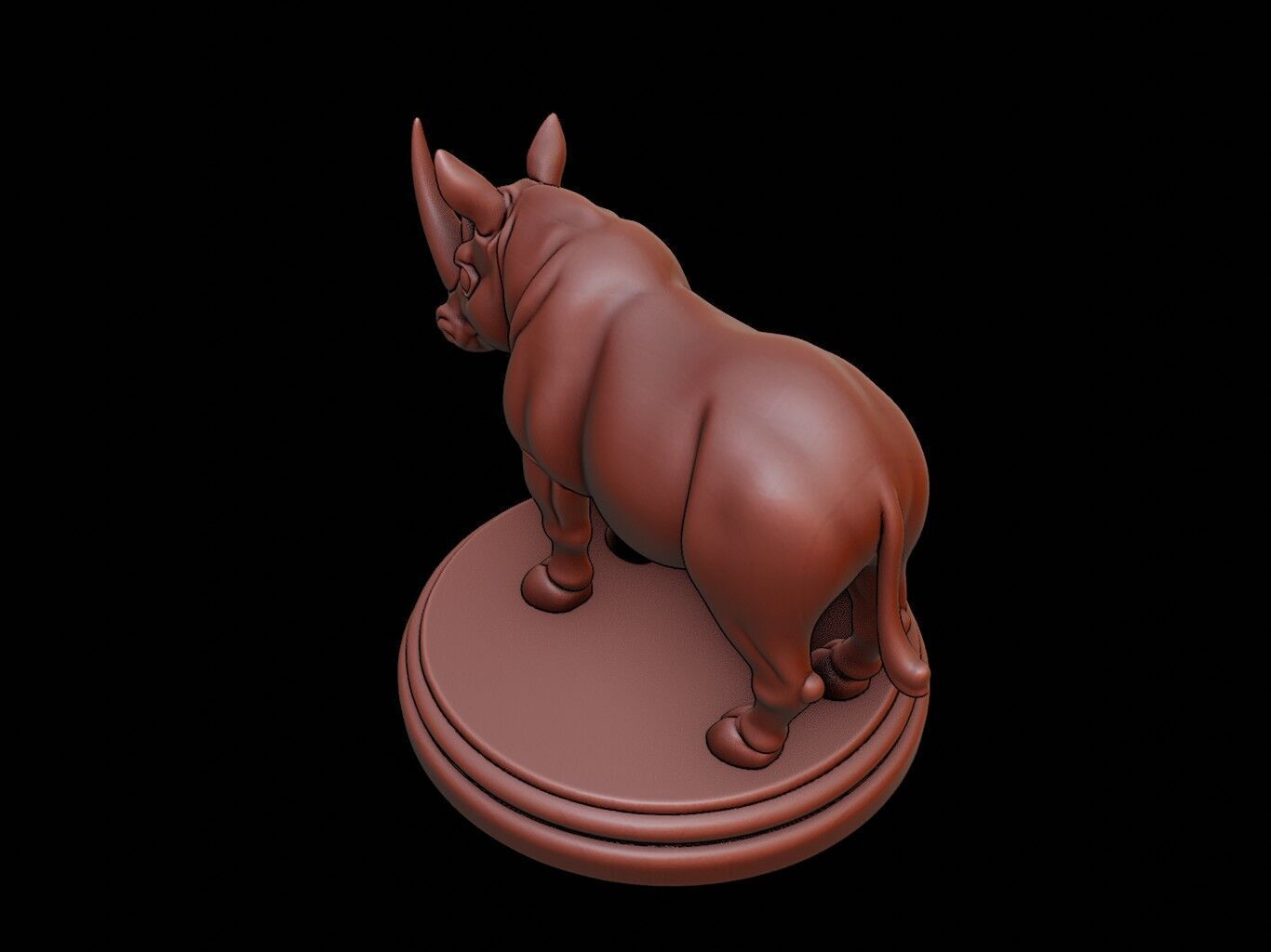 Rhinoceros Figure Printable 3D print model_1