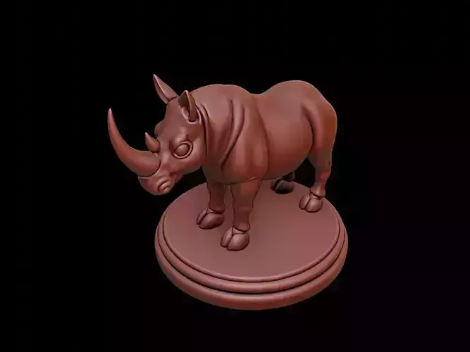 Rhinoceros Figure Printable