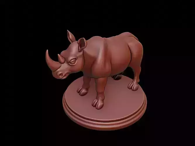 Rhinoceros Figure Printable